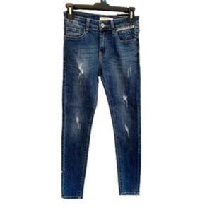 Redial Paris Denim Embellished Skinny Jeans Size 36 (Size 8 USA)